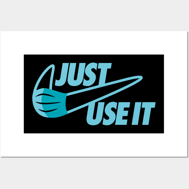 Just Use the Mask Wall Art by Olipop